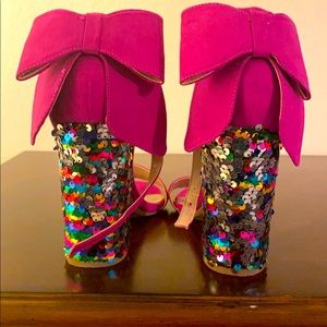 Betsey Johnson Pink Bow Heels